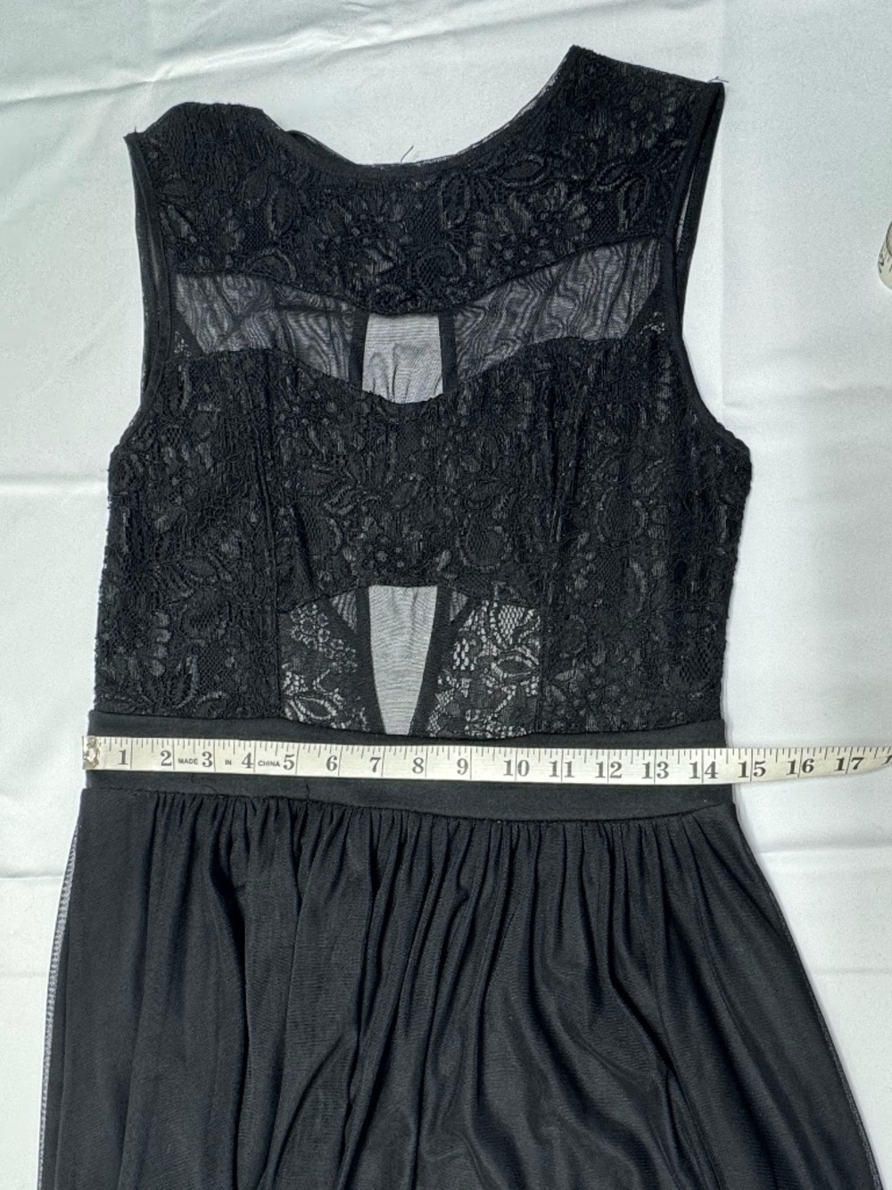 Mystic Black Cocktail Black Dress - Size L. - Picture 10 of 11